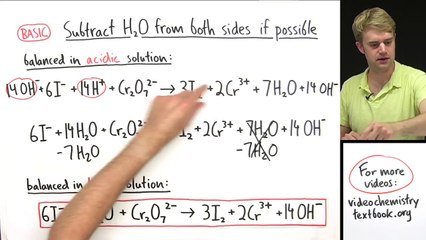 Balancing Redox Equations in Basic Solution Example Problem