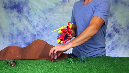 Helicopter Toy and Dinosaurs with Toy Scouts-JSvLJ-c4EvY