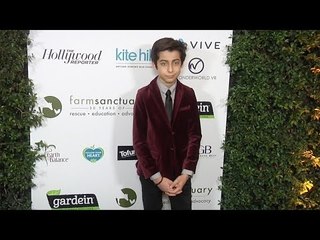 Aidan Gallagher "Farm Sanctuary's 30th Anniversary Gala" Green Carpet