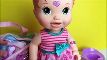 Baby Alive Boo Boo doll feeding changing diaper nappy change