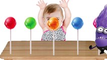Bad Baby crying and learn colors-Colorful Lolipops- Finger Family Song Collection