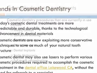 Commonly used cosmetic dentistry procedures in Lakewood CA