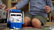 Matchbox Garbage Truck Surprise Toy UNBOXING - Playing Recycling with Legos-4TDKEcU