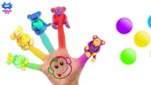 Learn Colors for Children Smash Frog Finger Fa _ Animal Finger Family Nurser