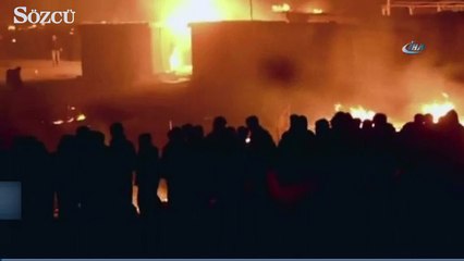 Sığınmacı kampında yangın!