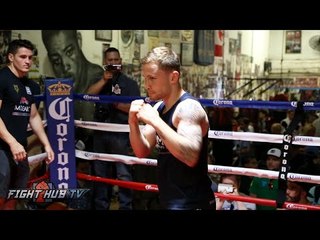 Carl Frampton's Complete Media Workout ahead of Leo Santa Cruz fight- Santa Cruz Frampton video