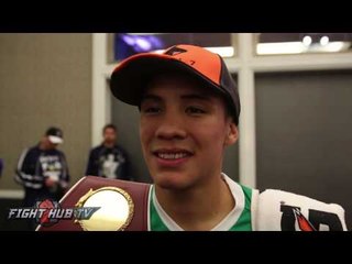 Oscar Valdez "I finally accomplished my dream! Hard work pays off!"