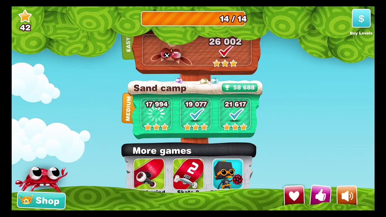 Mr. Crab  [Android _ iOS] #06 - Sand Camp - Gameplay