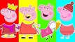Wrong Heads Peppa Pig Finger Family Nursery Rhymes Learn Colors and Toy Surprises Mystery Toys
