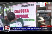 Restaurantes clausurados por insalubridad pagarán más de 2 mil soles de multa