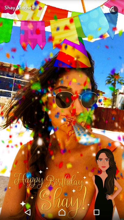 Shay Mitchell | Snapchat | April 10, 2017