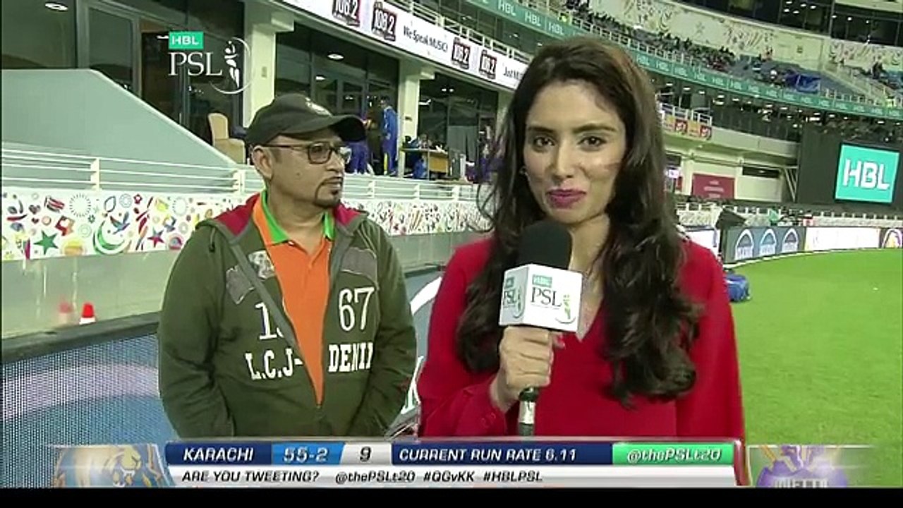 PSL 2017 Match 4_ Islamabad United v Lahore Qlandars - Pepsi Catch A Crore Winner Interview