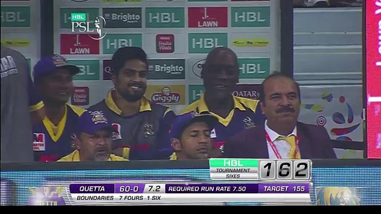 PSL 2017 Match 15_ Ahmed Shehzad scores 21 against Usama Mir in an over