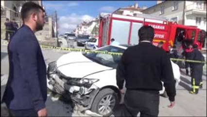 Karaman Otomobiliyle Kaza Yapan Oğlunu Sopayla Kovaladı