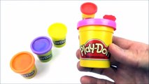 Learn colors _ colours with fruit urprise play doh shapes
