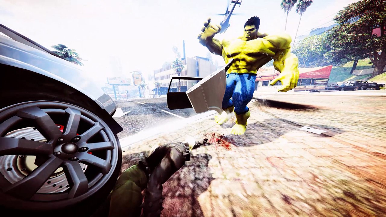 Ghost Rider vs Hulk | Ghost Rider Fire Ball, Flame thrower, Chain & Penance Stare Skills (GTA 5 Mod)