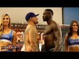 Deontay Wilder vs. Chris Arreola COMPLETE Weigh In & Face Off Video