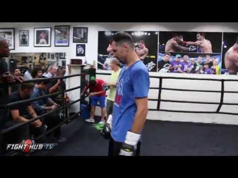 Terence Crawford vs. Viktor Postol full video- COMPLETE Postol media workout video