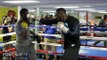 Deontay Wilder blasting combinations on the mitts! Complete Media workout video- Wilder vs Arreola
