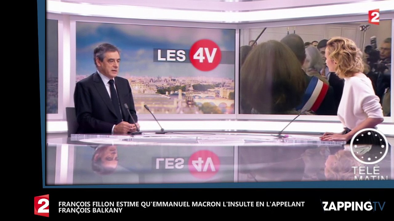Emmanuel Macron : François Fillon s’est senti "insulté" d’être appelé "François Balkany" (Vidéo)