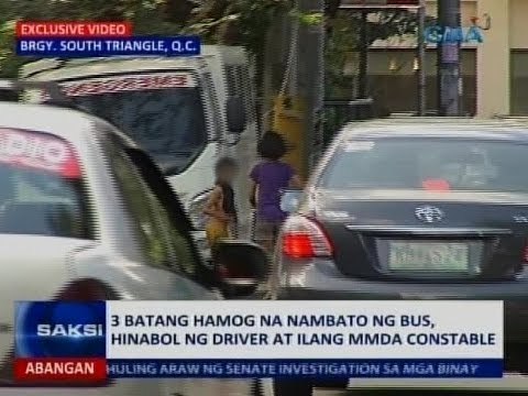Saksi: 3 batang hamog na namato ng bus, tinugis ng driver at MMDA