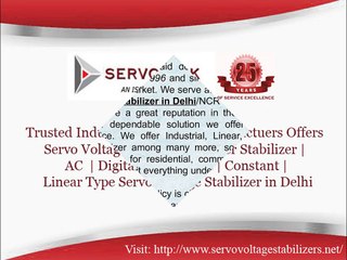 Servo Voltage Stabilizer