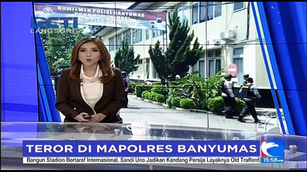 Polisi Olah TKP Penyerangan Mapolres Banyumas