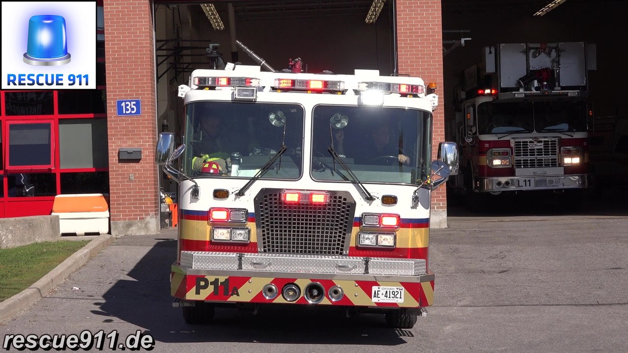 Pump P11 + Ladder 11 Ottawa Fire-Incendie