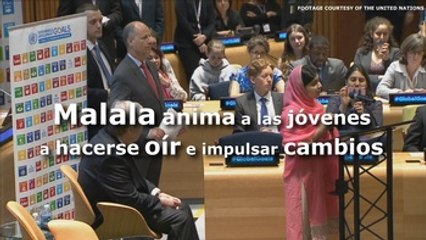 Malala anima a las jóvenes a hacerse oír e impulsar cambios
