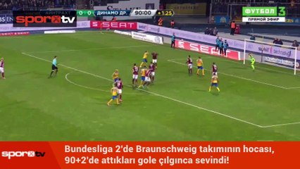 Teknik direktörden 90+2'de gelen gole çılgın sevinç!