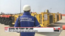 Sewol-ho ferry returns to land after 1,091 days