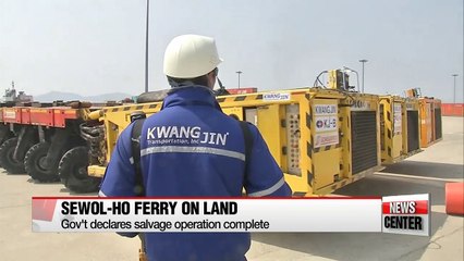 Sewol-ho ferry returns to land after 1,091 days