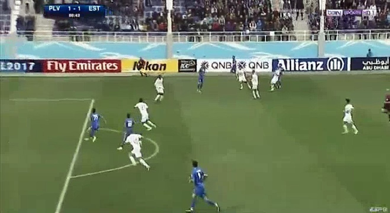 Kaveh Rezaei Goal HD - Lokomotiv Tashkent 1-1 Esteghlal Tehran 11.04.2017