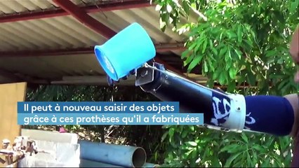 Un Thaïlandais fabrique ses prothèses avec des matériaux recyclés