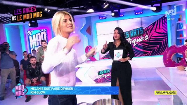 Grosse chute de Mélanie des Anges dans Le Mad Mag