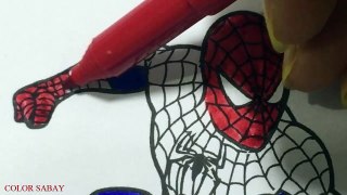Spiderman Coloring Pages For Kids, How to color Spiderman coloring books