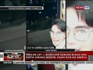 QRT: Tren ng LRT-1, bumiyahe habang bukas ang pinto