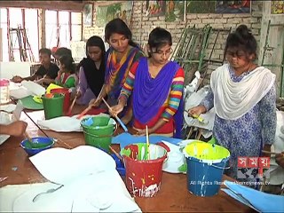 পহেলা বৈশাখ উপলক্ষে খুবিতে চলছে মঙ্গল শোভাযাত্রার প্রস্তুতি