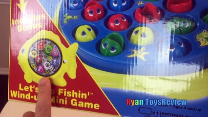 LET'S GO FISHING GAME Surprise Eggs Opening Toys Family Fun Activity for Kids Learn Colors