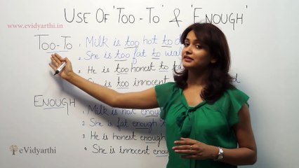 Basic English Speaking Lesson _ Use of Too, To & Enough