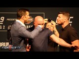 UFC 199: Rockhold vs. Bisping 2 Face Off & Cruz vs. Faber 3 Face Off