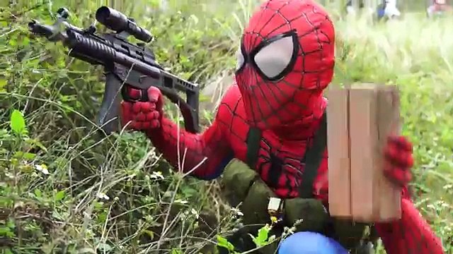 Joker kidnap Snow White Spiderman Guns Venom Police arrest Baby Hulk Frozen Elsa Superhero funny