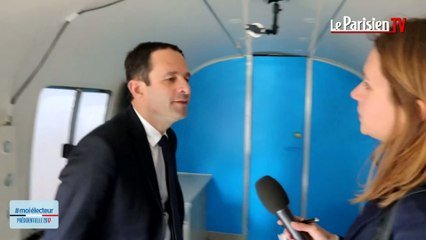 #moiélecteur : Le van du Parisien a croisé la route de Benoît Hamon à Saint-Etienne