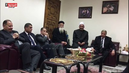 بالفيديو.. وفد رسمي من التنفيذيين لتقديم التعزية لكنائس الإسماعيلية