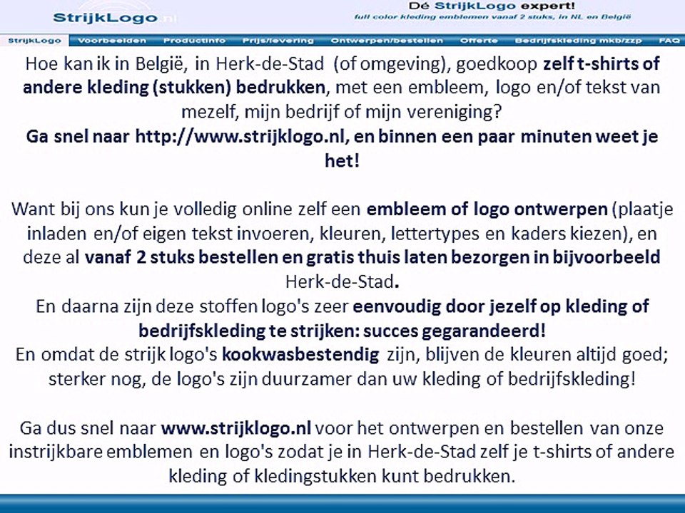 Zelf kleding bedrukken Herk-de-Stad