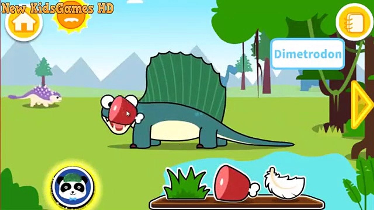 Baby Panda Explore Ju About Dinosaurs - What Do Dinosaurs Eat  , Babybus Gam