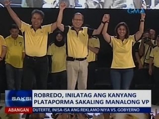 Saksi: Pangako ni Roxas, itutuloy niya ang nasimulan ng daang matuwid ni PNoy