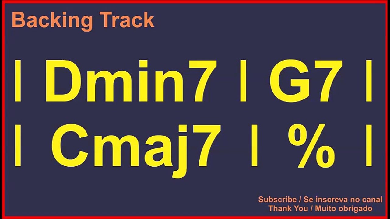 II V I Slow Turnaround /Backing track