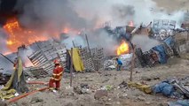 Incendio en Taller de Reciclaje de Pachacútec, en Ventanilla Peru