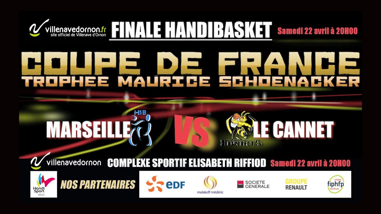 HANDIBASKET FINALE COUPE DE FRANCE - MARSEILLE vs LE CANNET